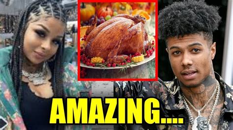 Blueface and Chrisean Rock Spend Thanksgiving。